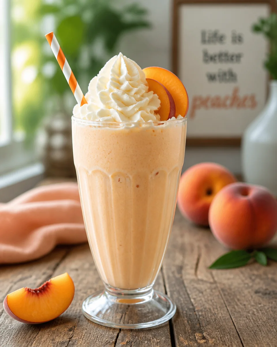 Copycat Chick-fil-A Peach Milkshake