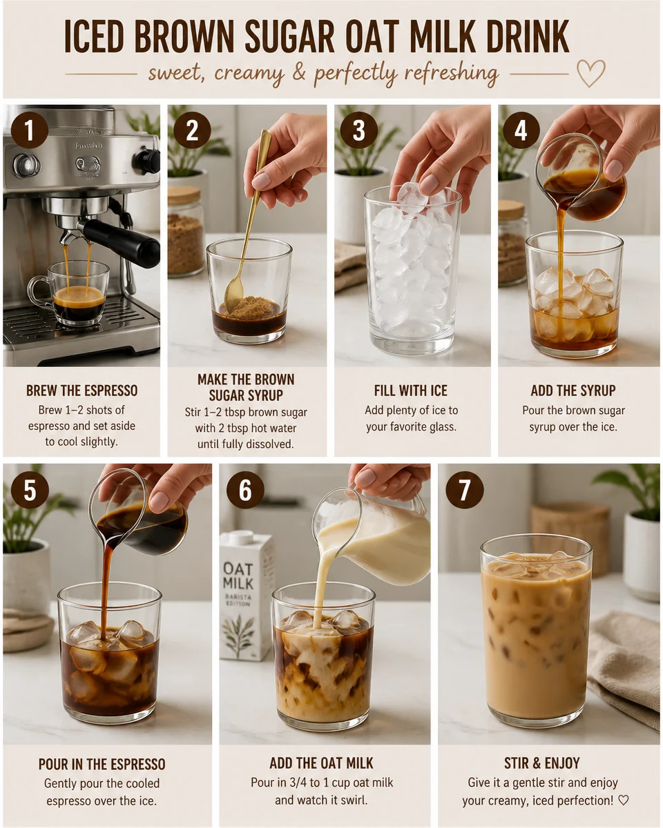 Copycat Starbucks Iced Brown Sugar Oat Milk Shaker