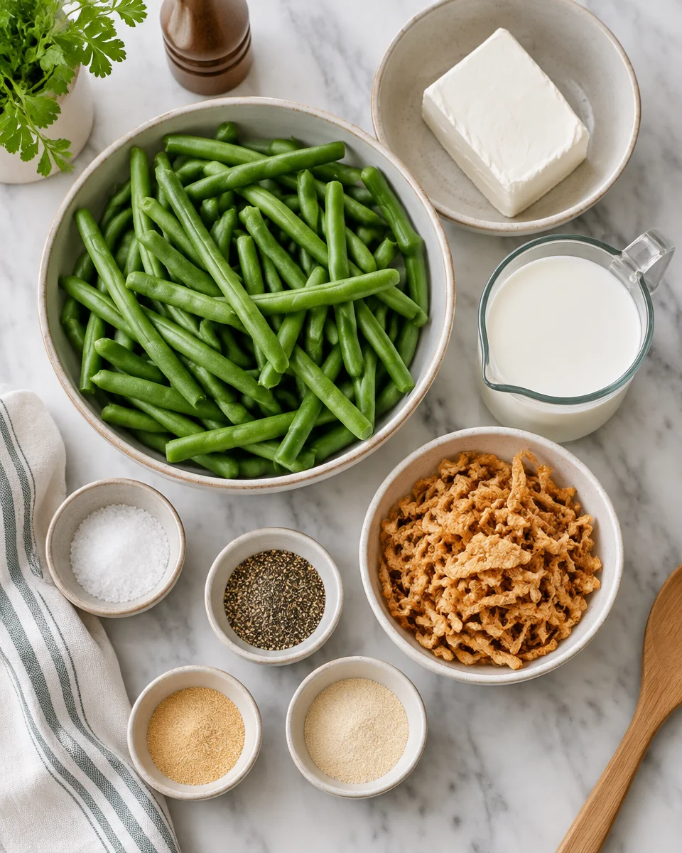 cream cheese green bean casserole