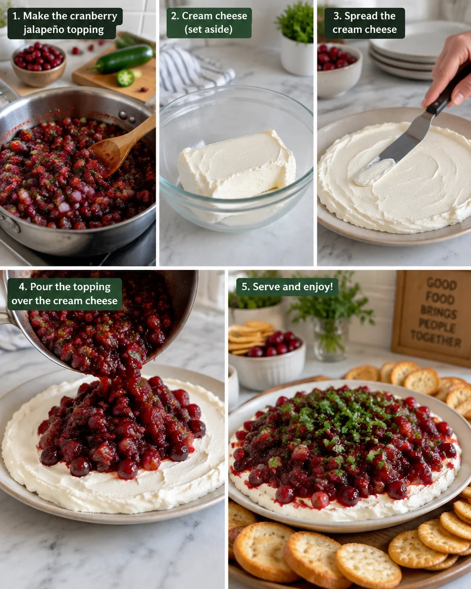 Cream Cheese Jalapeño Cranberry Dip