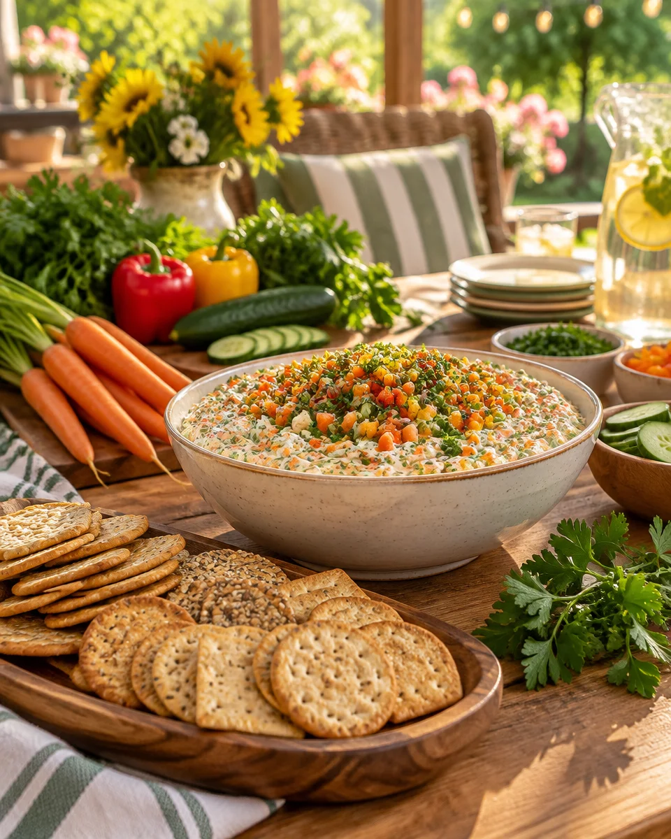 garden vegetable cream cheese