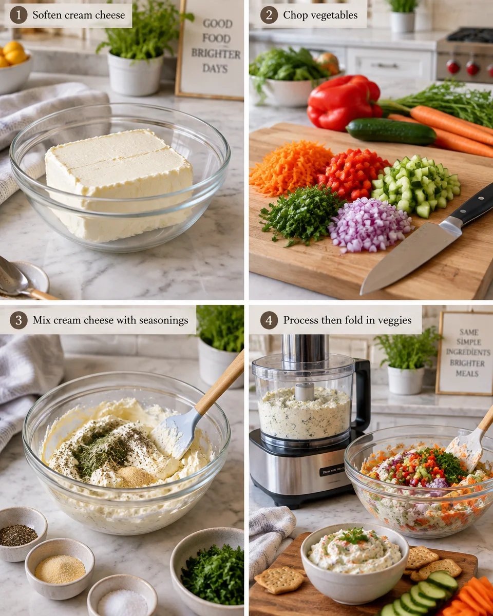 Creamy Garden Vegetable Spread