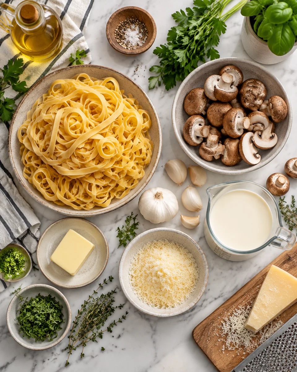 Creamy Mushroom Pasta Recipe