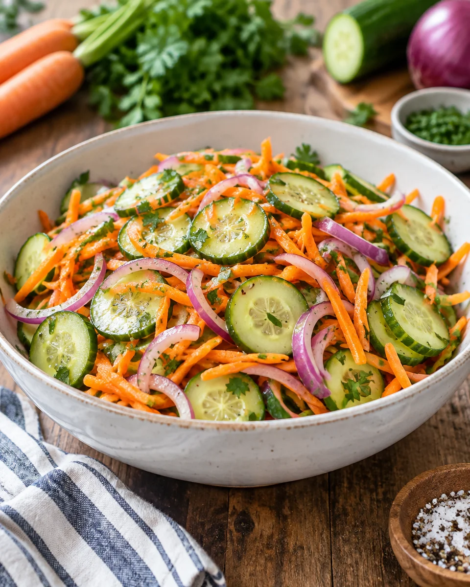 Cucumber and Carrot Salad Recipe