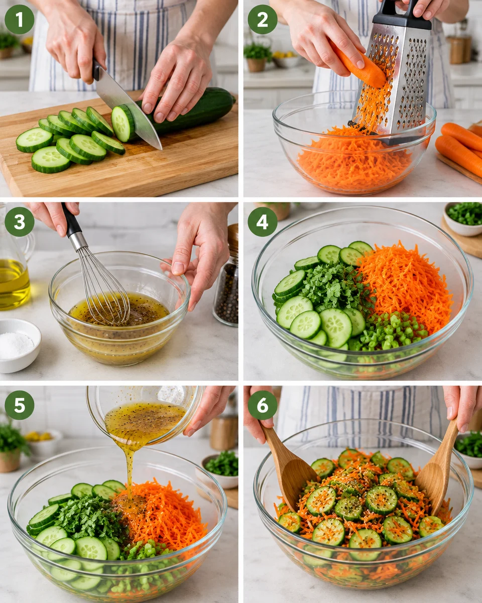 Cucumber and Carrot Salad Recipe