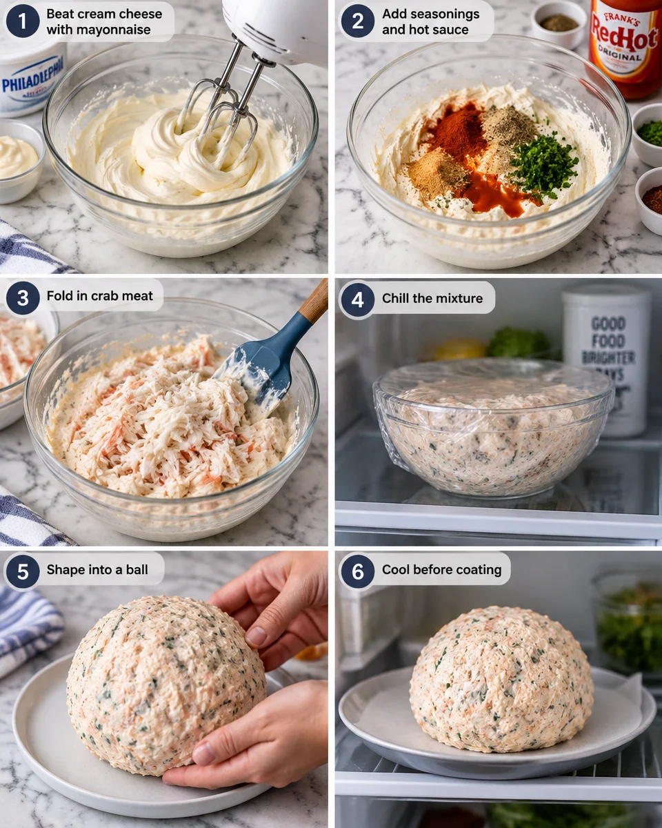crab cream cheese ball