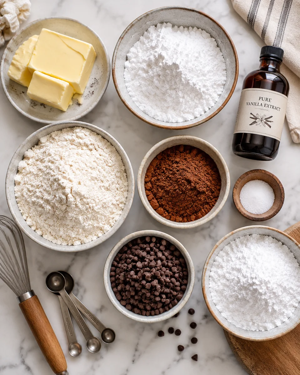 chocolate snowball cookies