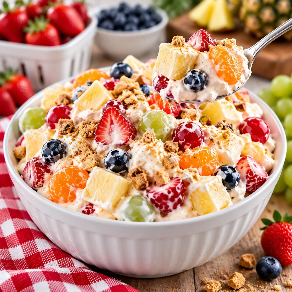 Easy Cheesecake Fruit Salad