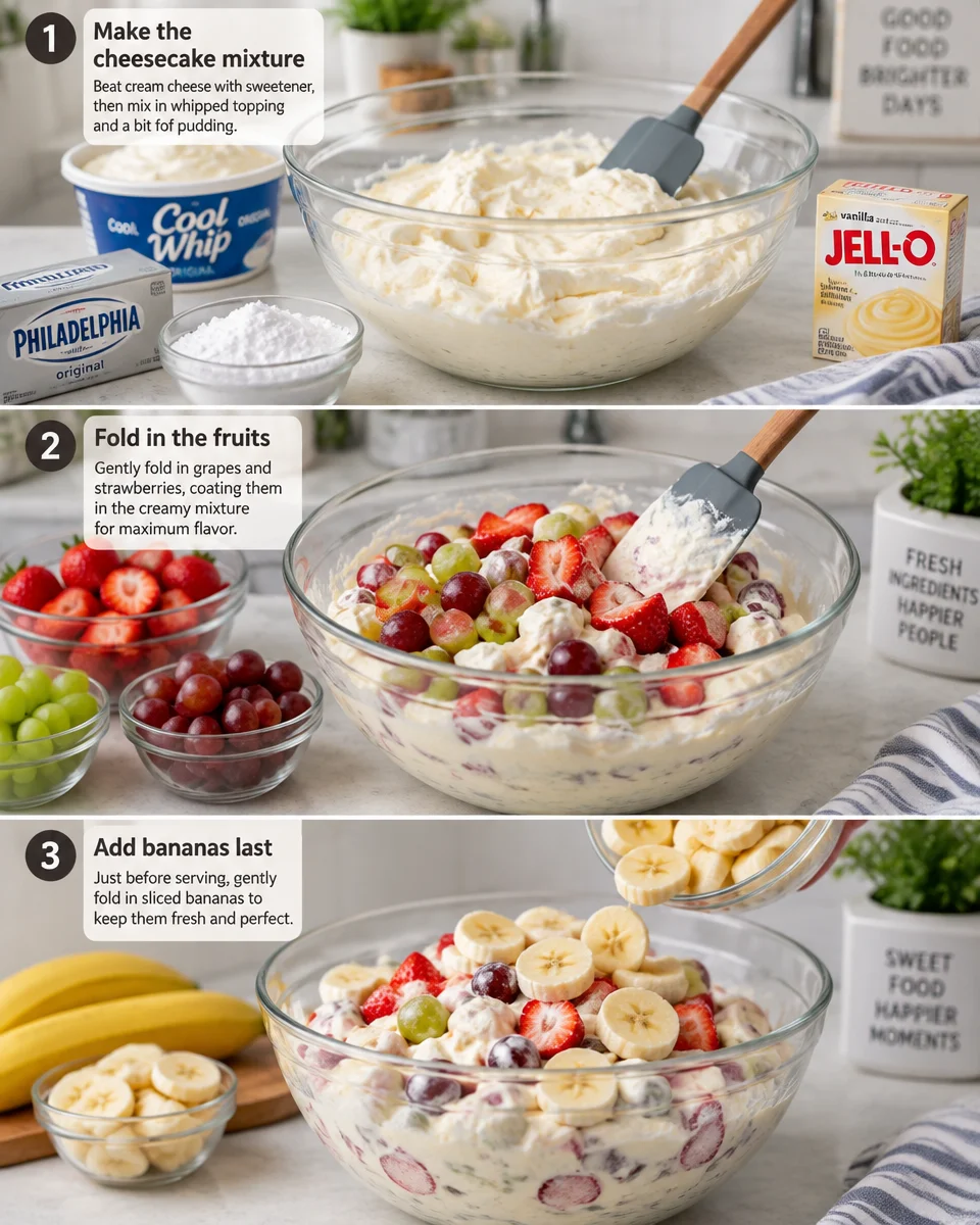 Easy Cheesecake Fruit Salad