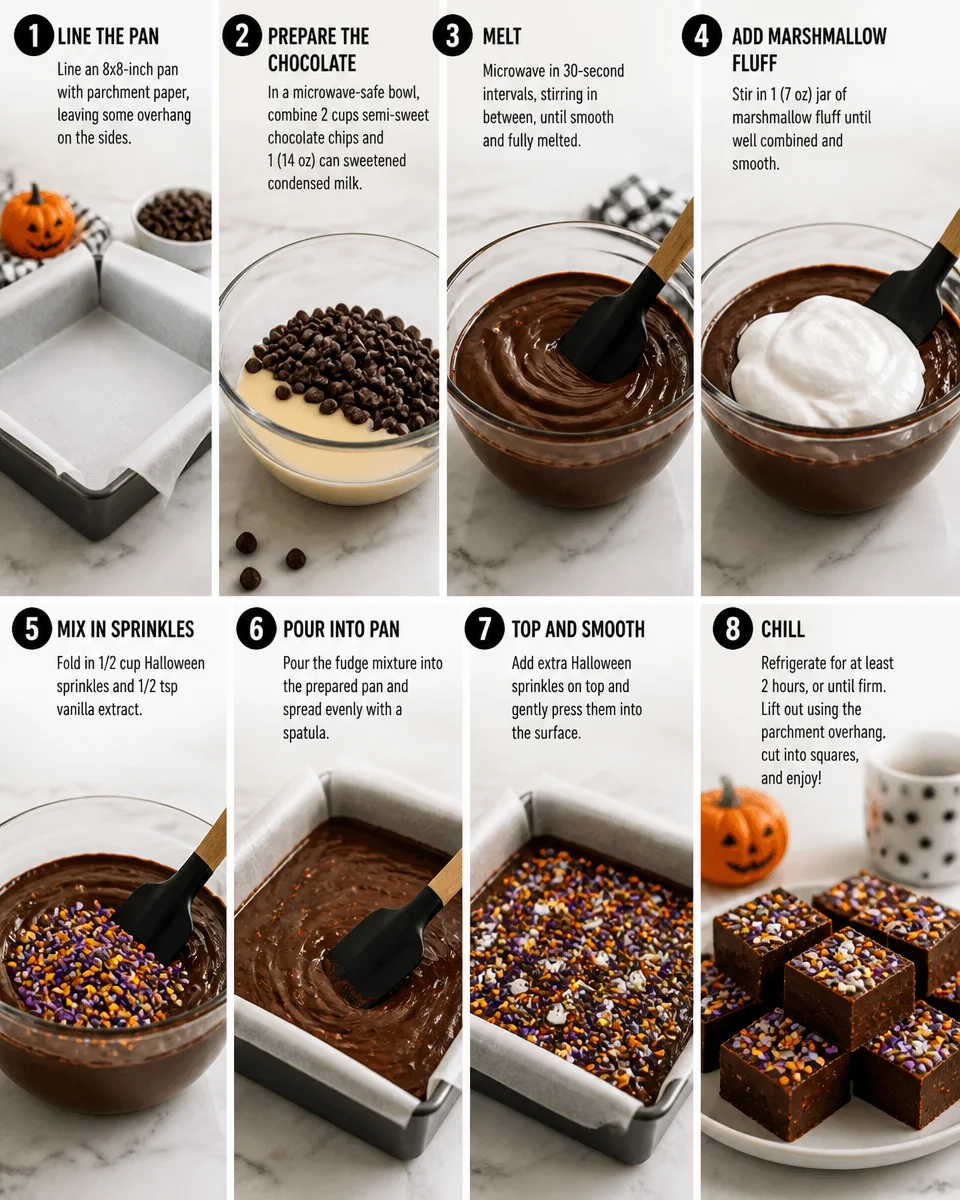 Easy Halloween Witches Fudge