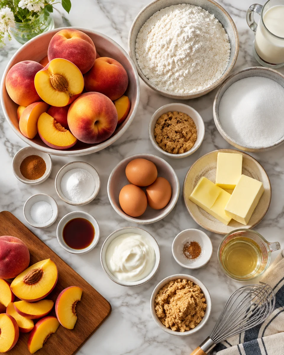 Easy Peach Cobbler Pound Cake Recipe