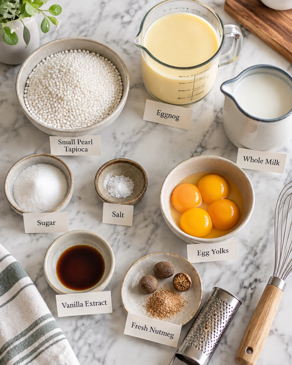 Eggnog Tapioca Pudding Recipe