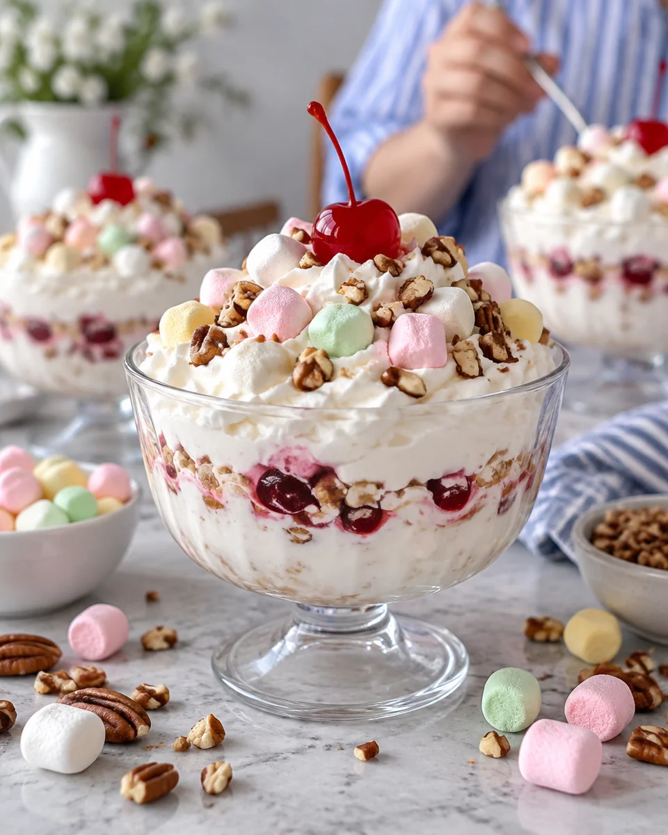 Fluffy Blueberry Marshmallow Salad Recipe
