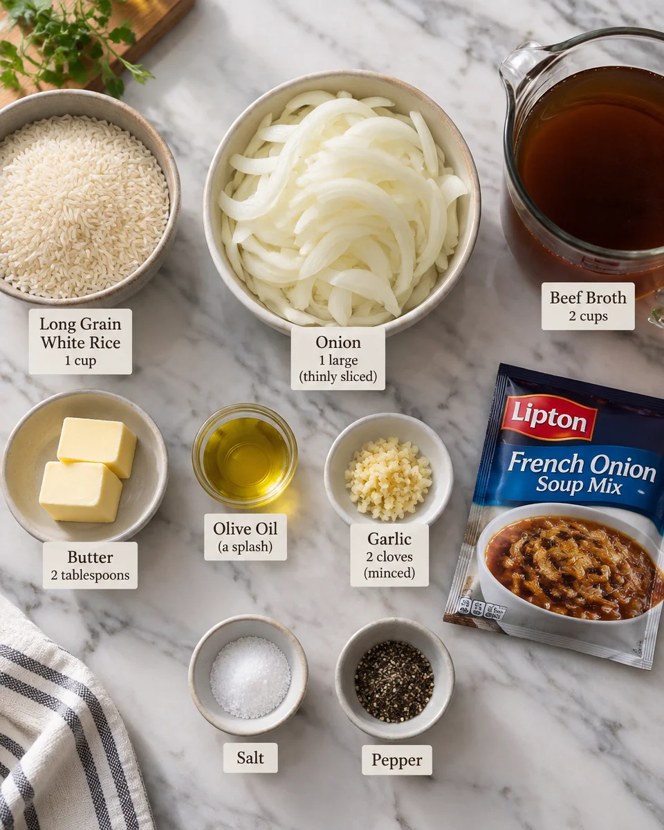 French Onion Rice Recipe