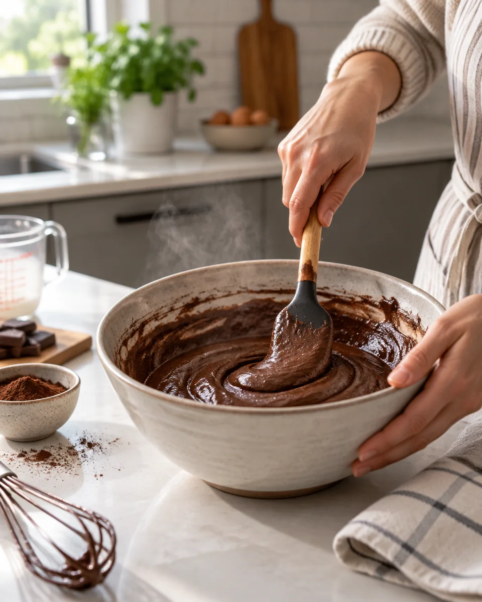 Gooey Chocolate Cherry Muffins