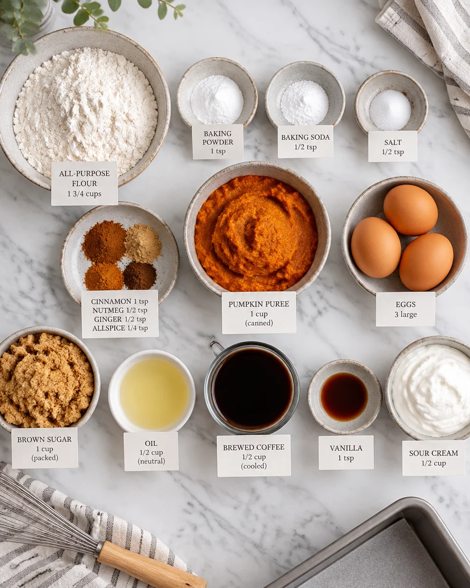 Gooey Pumpkin Coffee Crumble Cake Recipe