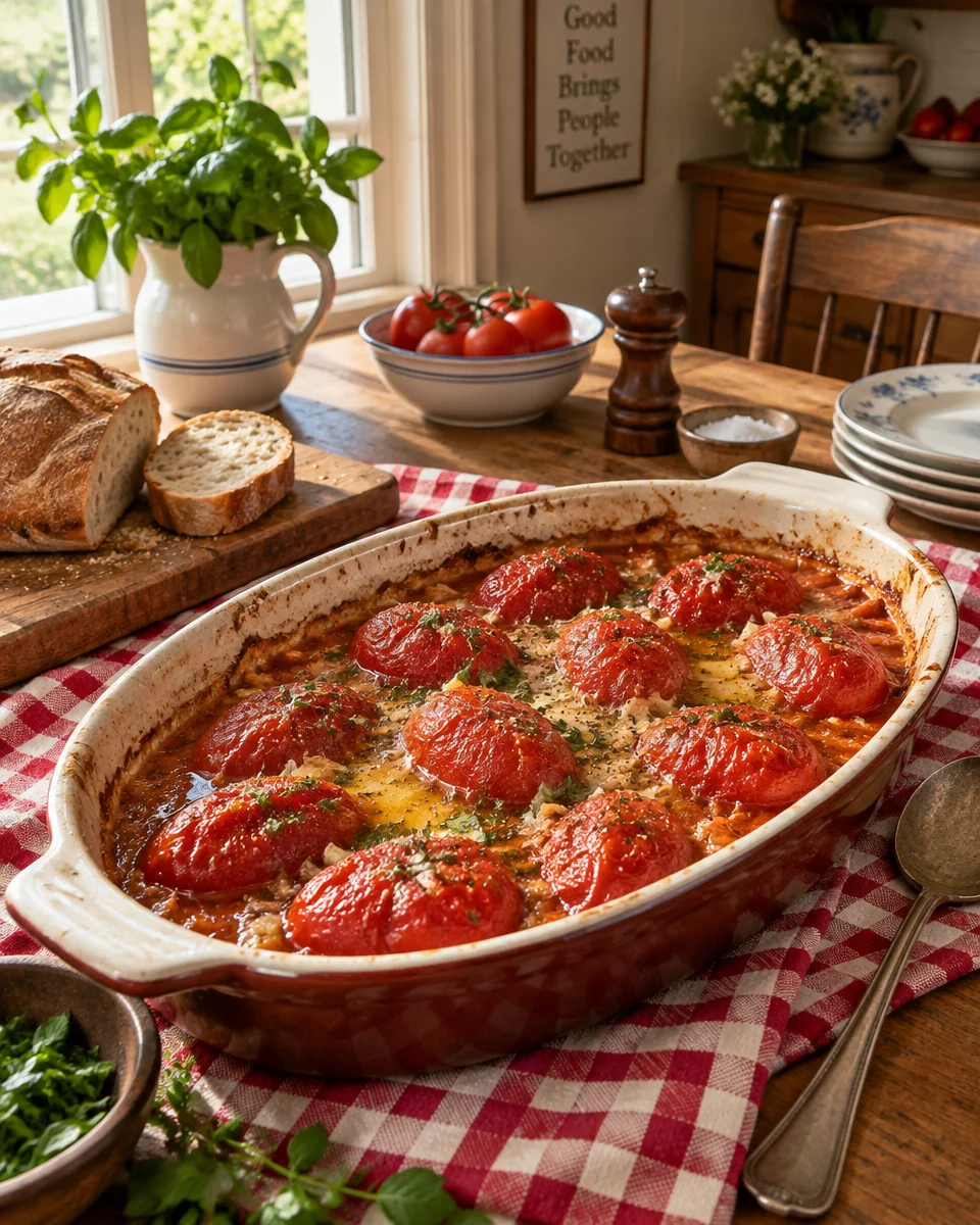 baked canned tomatoes recipe