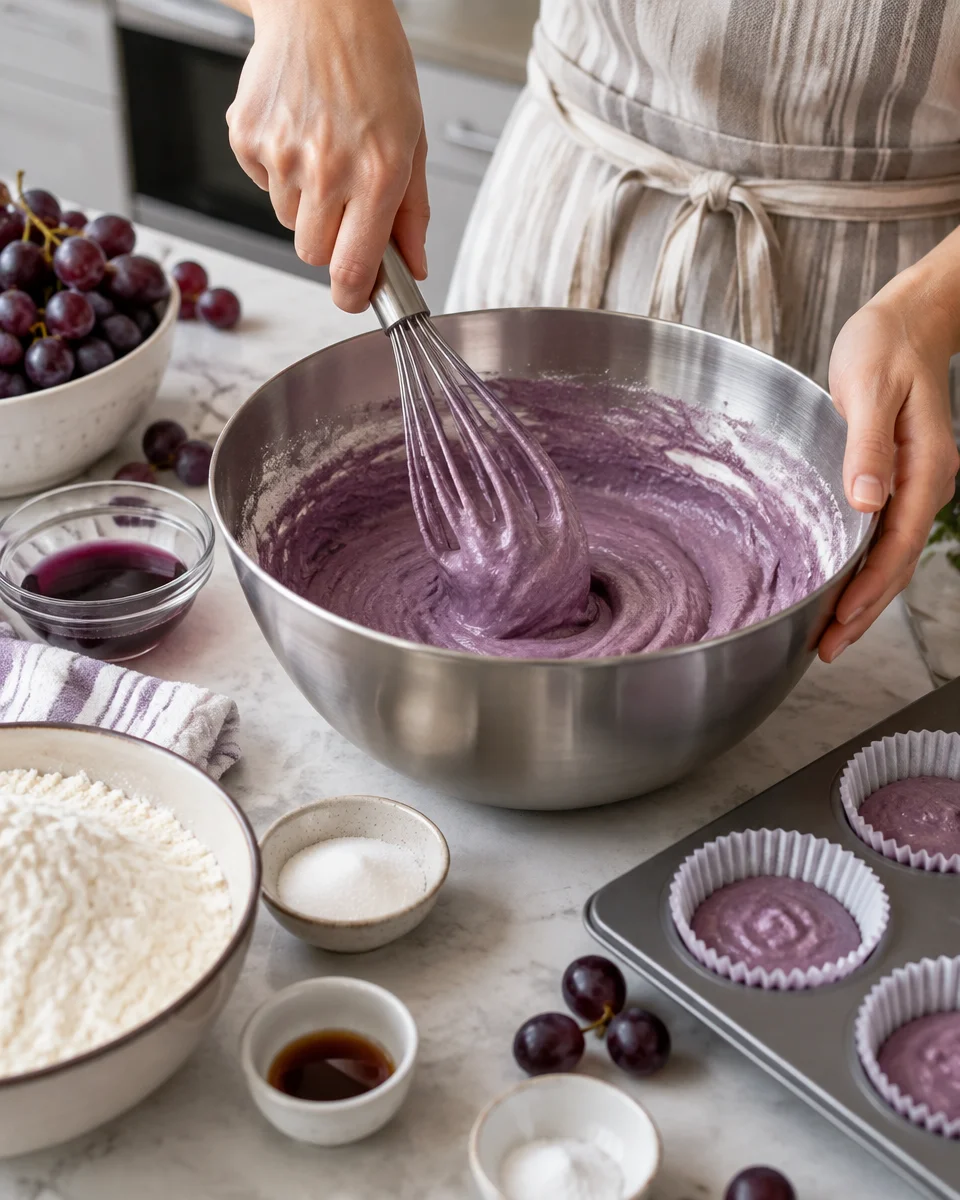 Grape Crush Cupcakes