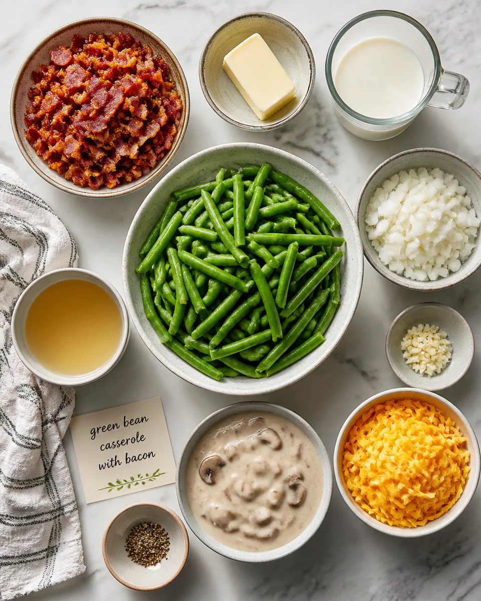 Green Bean Casserole with Bacon