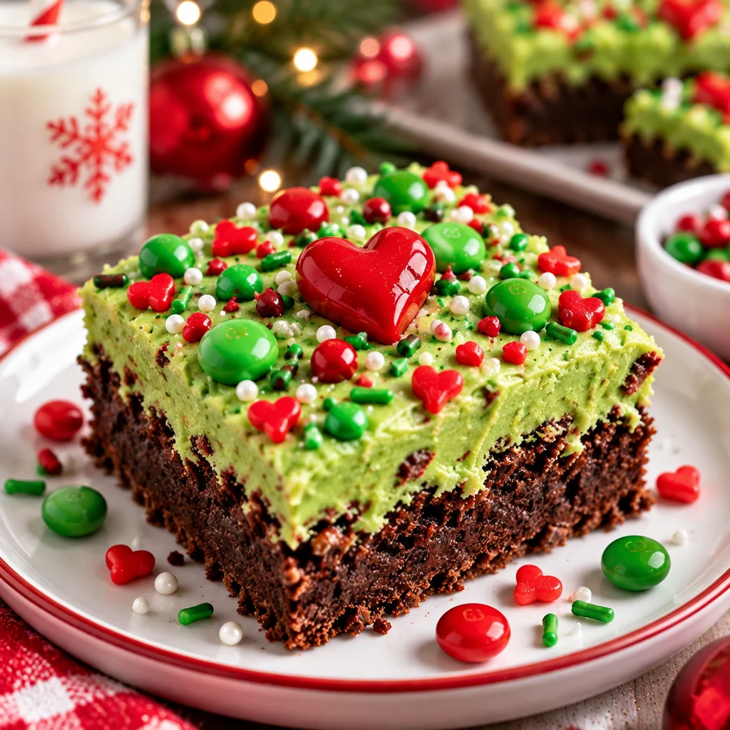 Grinch Brownies