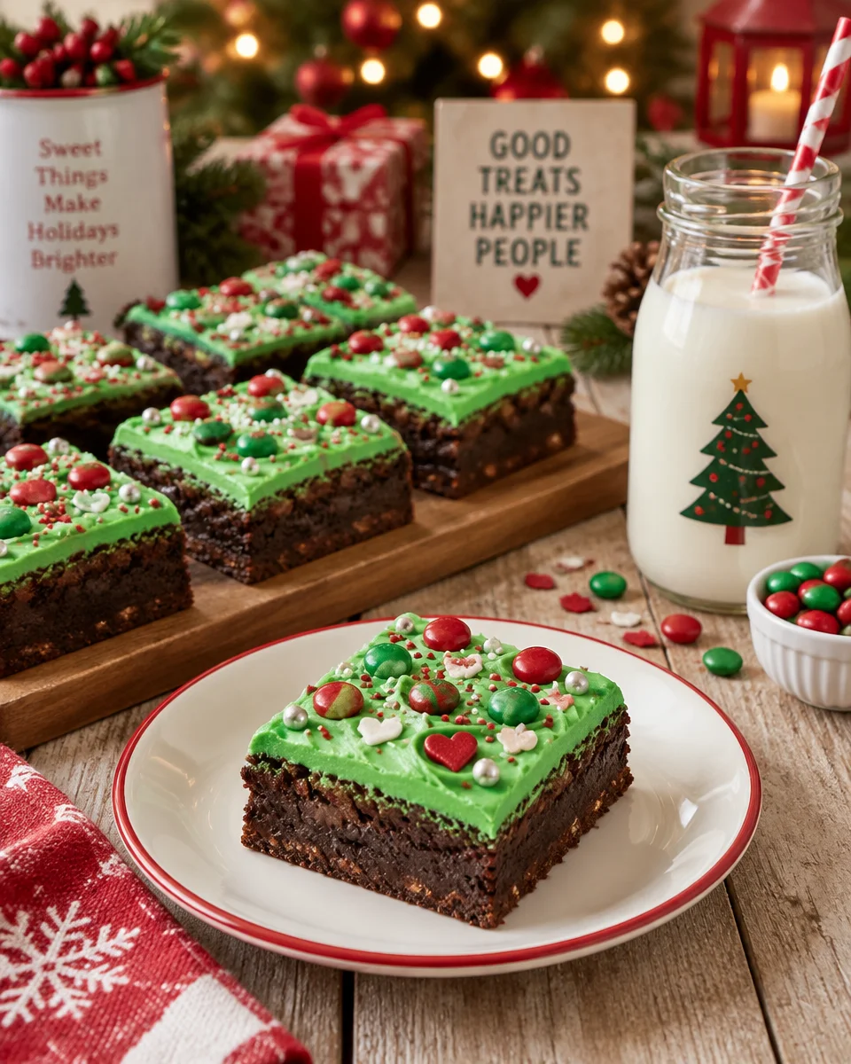 Grinch Brownies