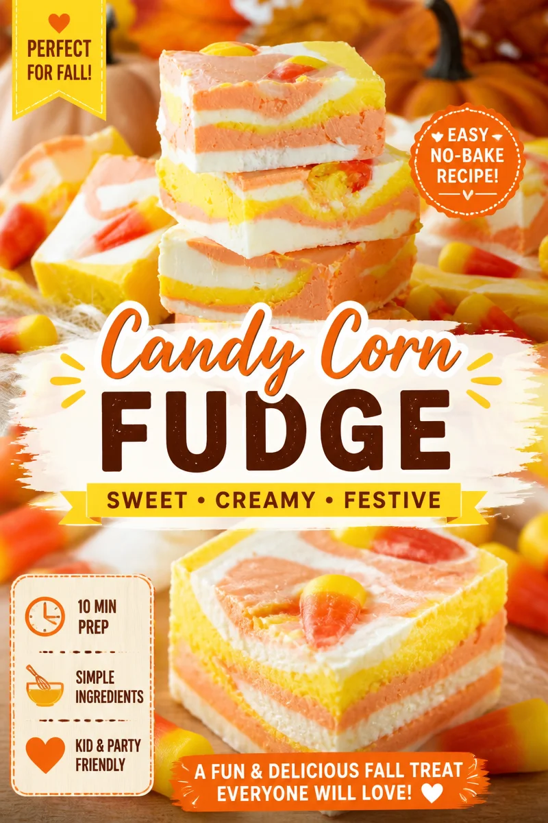 Halloween Candy Corn Fudge