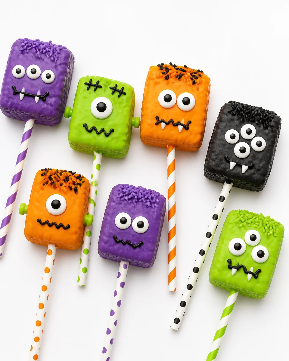 Halloween Monster Rice Krispie Treats