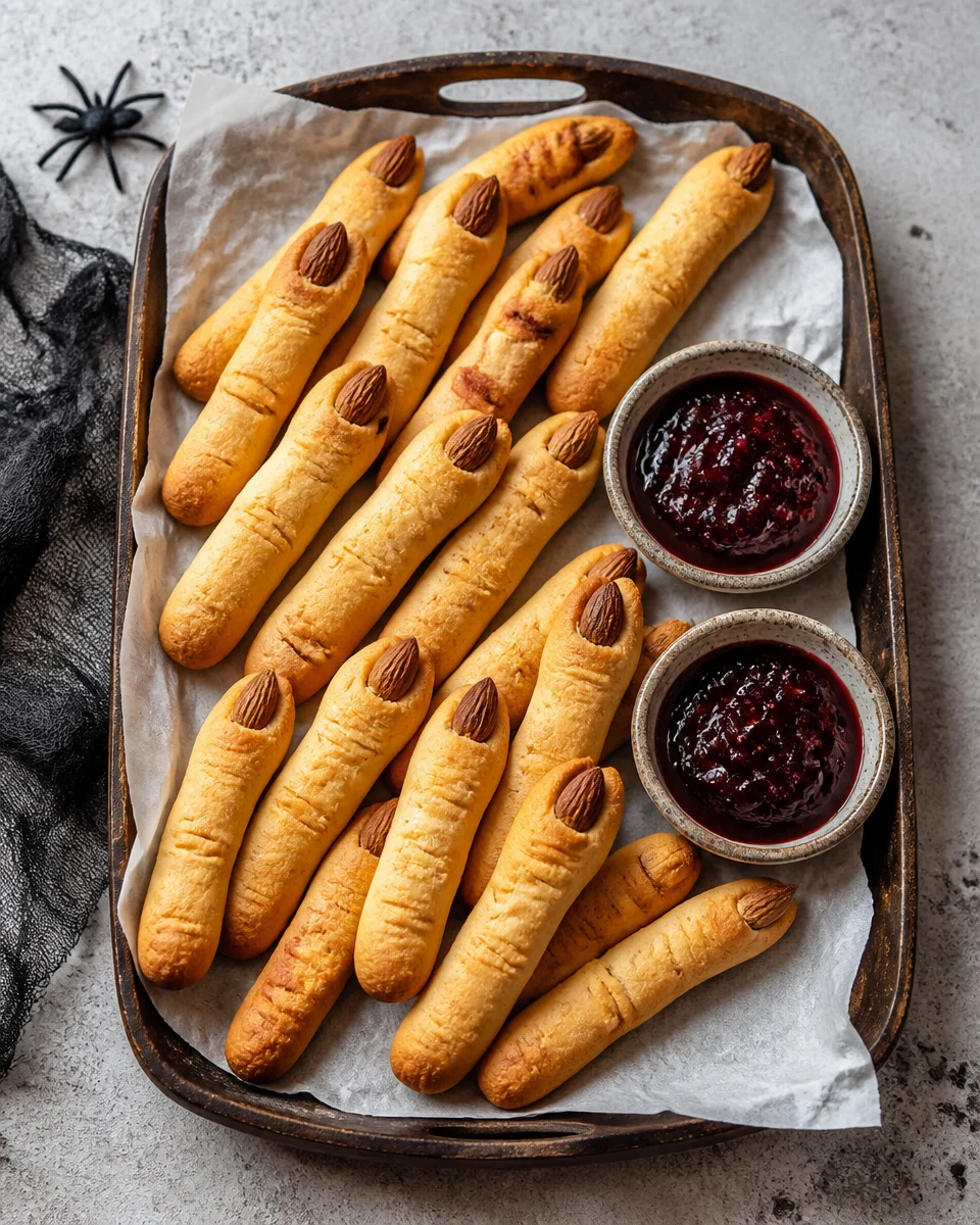 Halloween Witch Finger Breadsticks