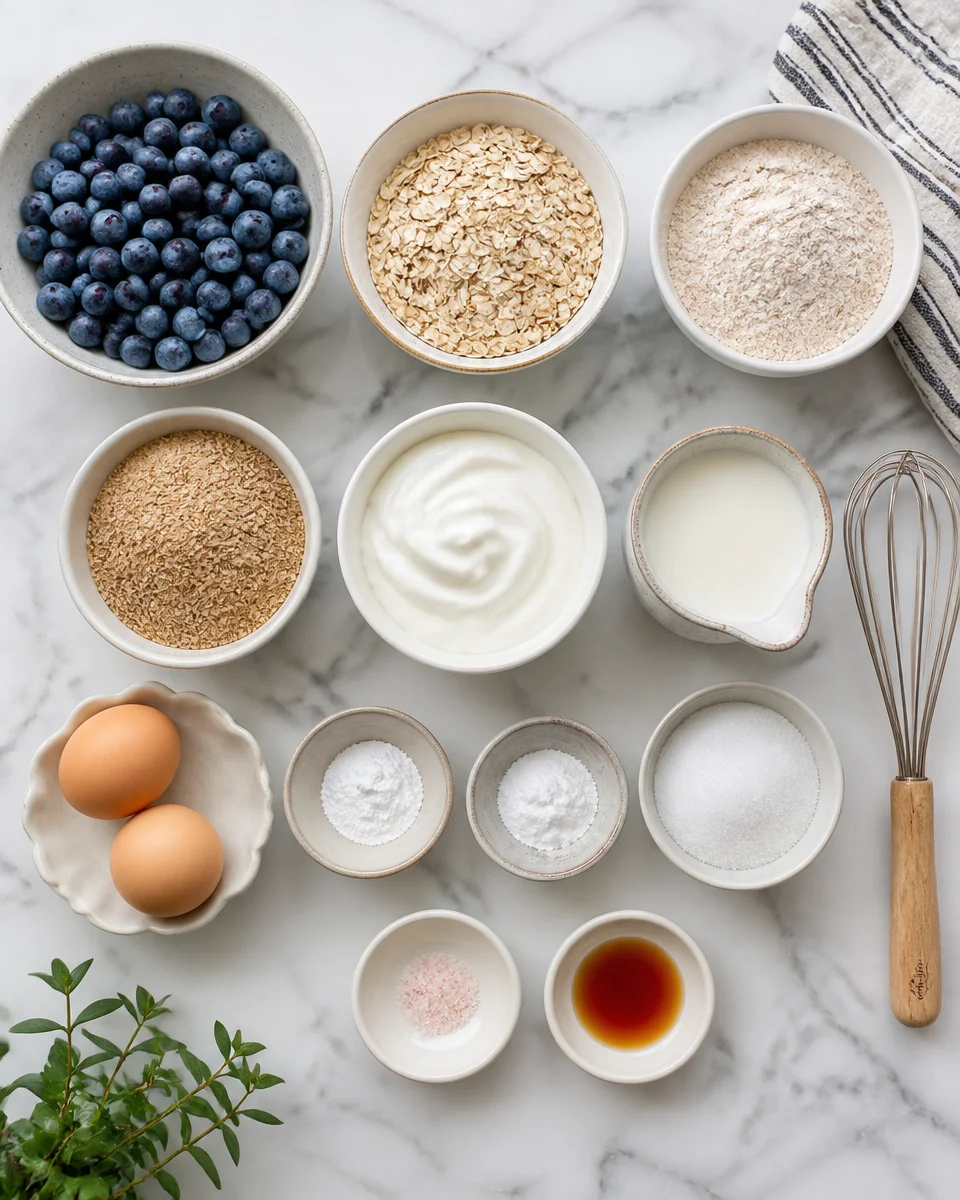 High Fiber Blueberry Muffins