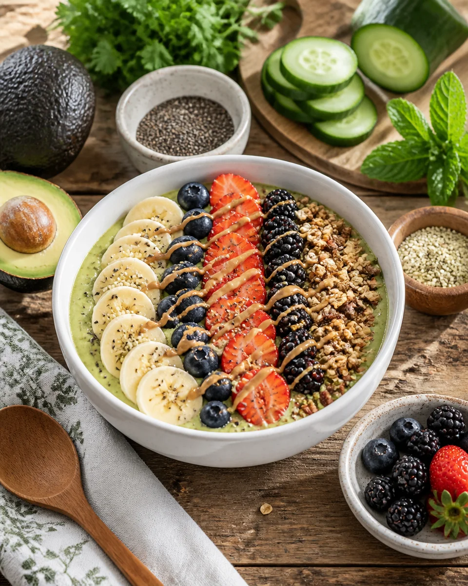 High Fiber Smoothie Bowl (Fibermaxxing)