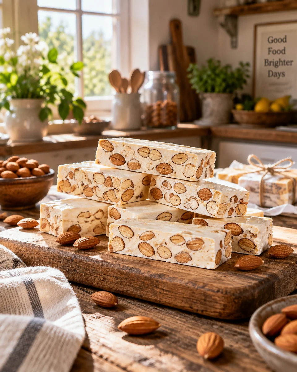 Homemade Almond Nougat