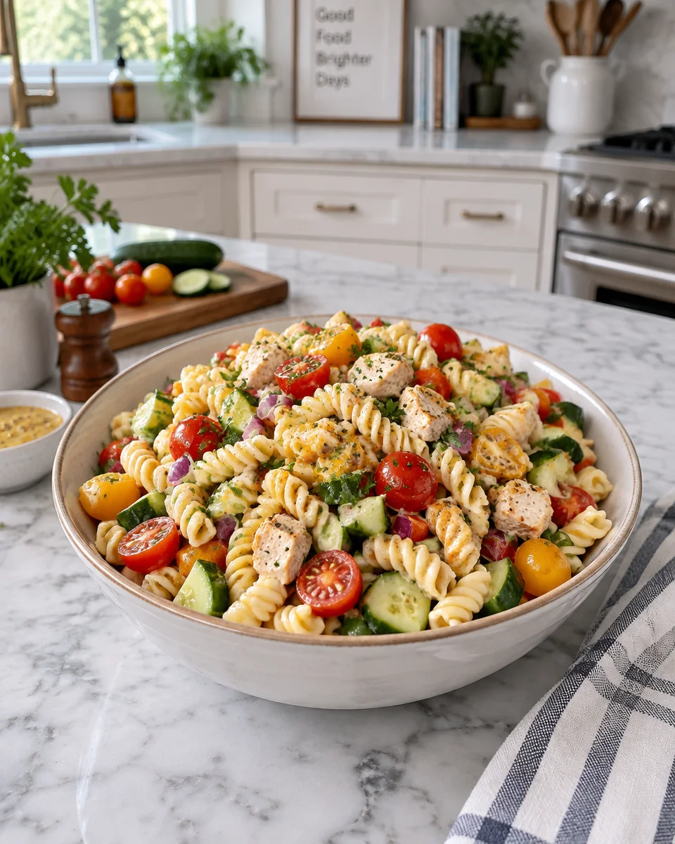 Honey Mustard Pasta Salad
