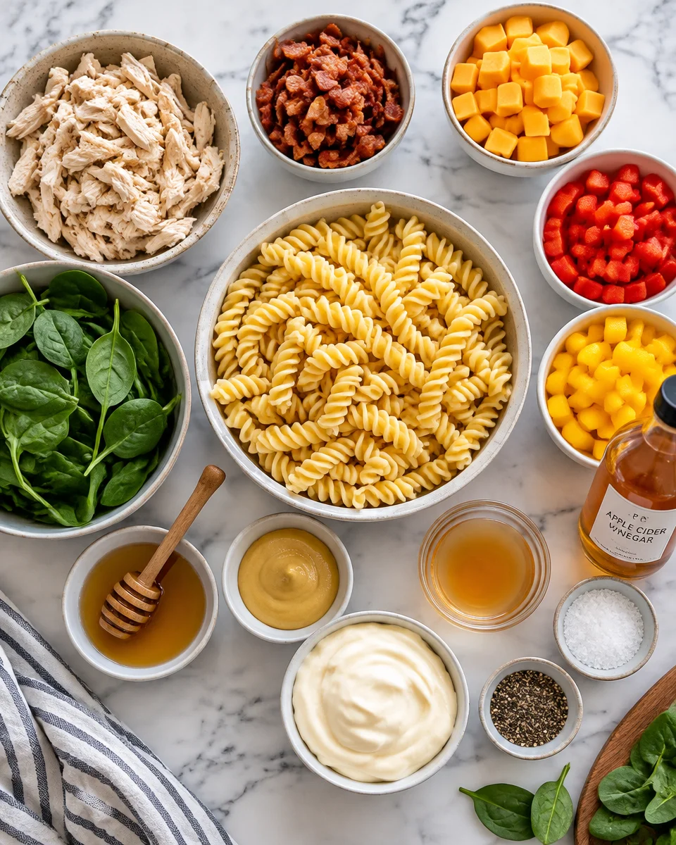 honey mustard pasta salad