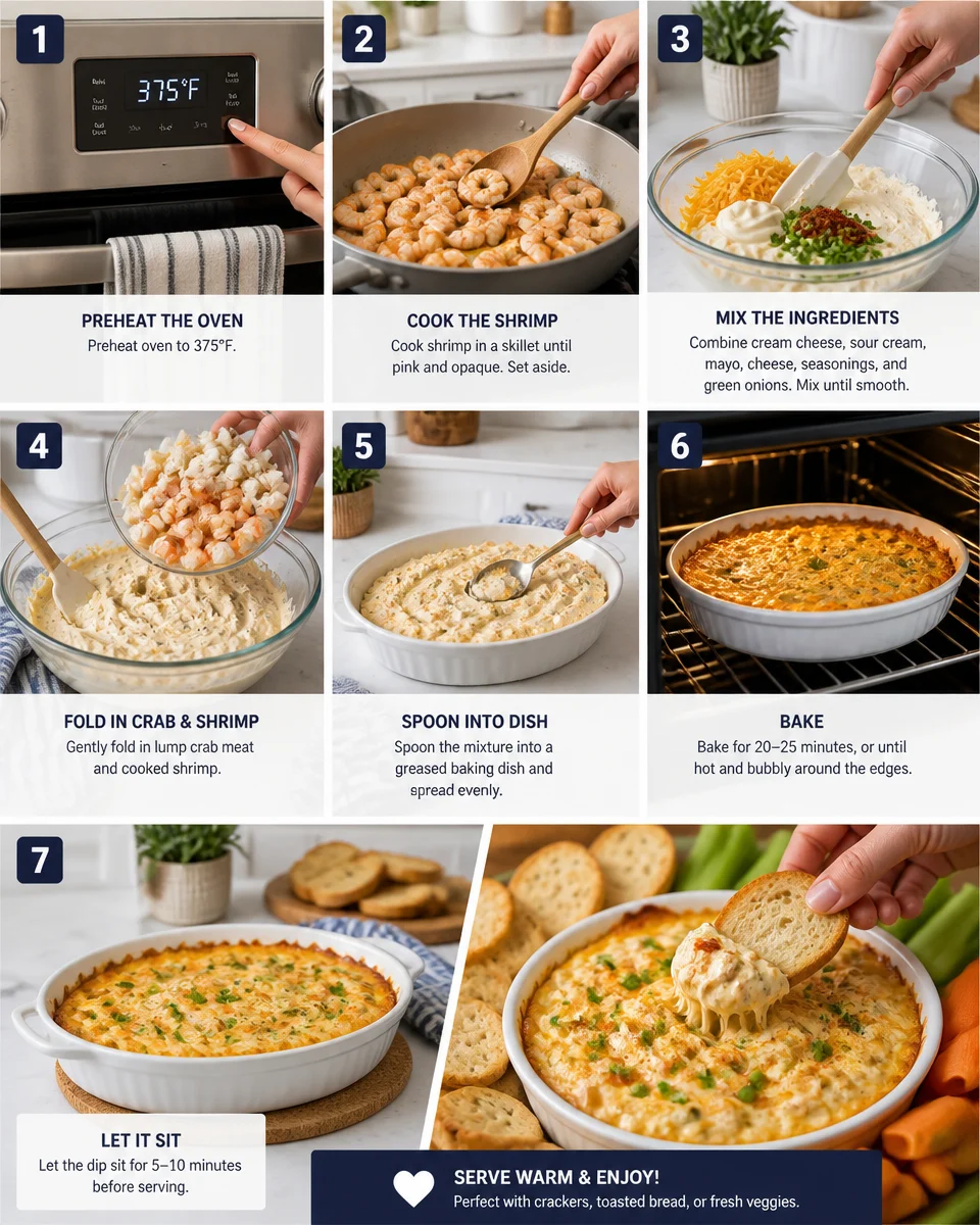 Hot Crab Dip Recipe with Shrimp