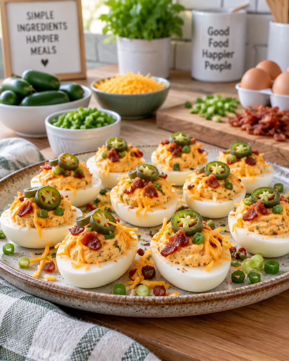jalapeno popper deviled eggs