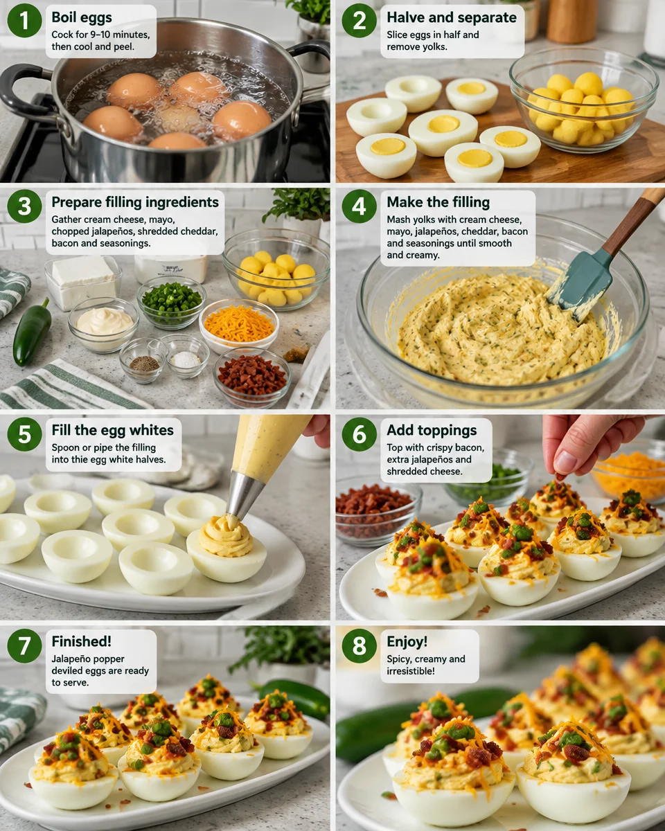 Jalapeño Popper Deviled Eggs