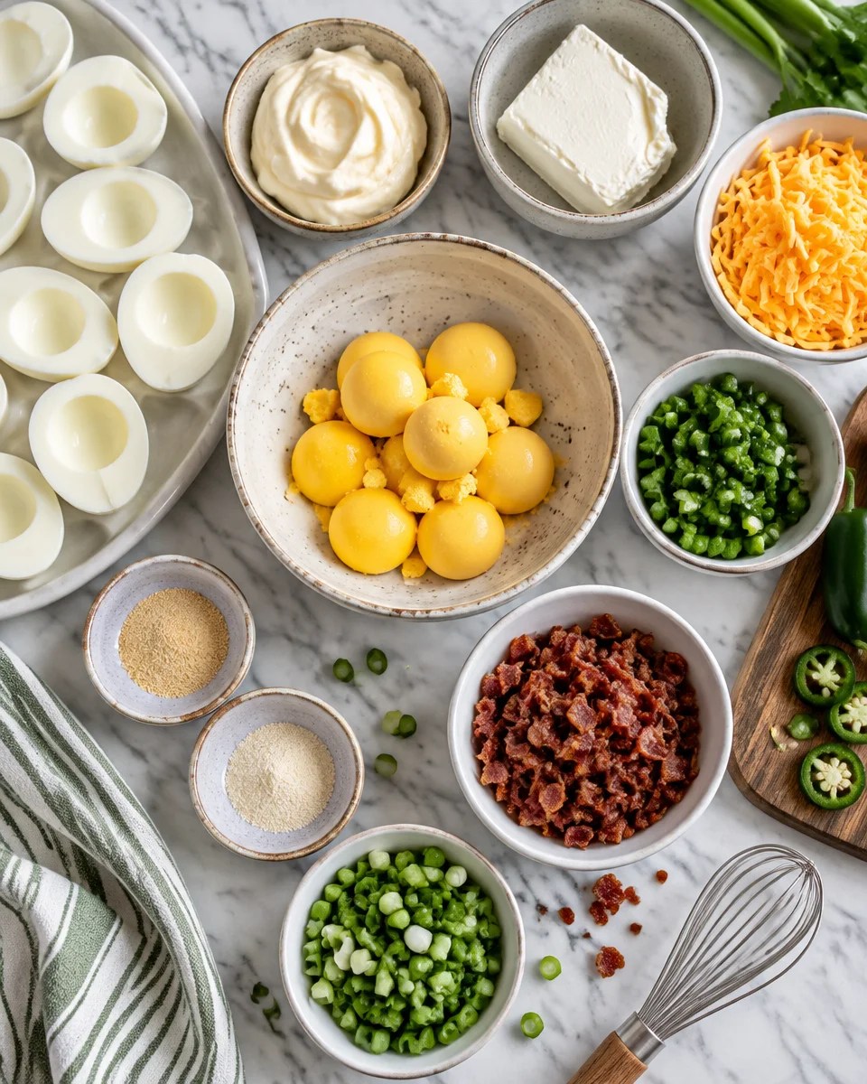 Jalapeño Popper Deviled Eggs