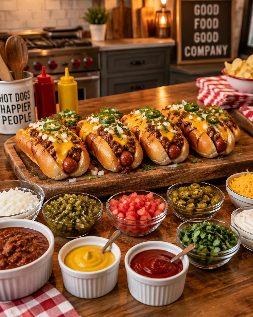 hot dog toppings