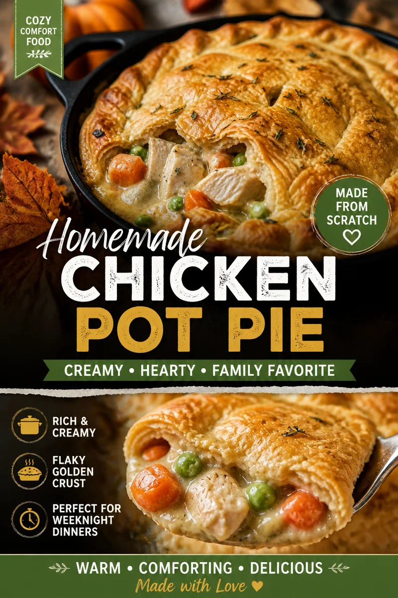 Leftover Turkey Pot Pie (Easy)