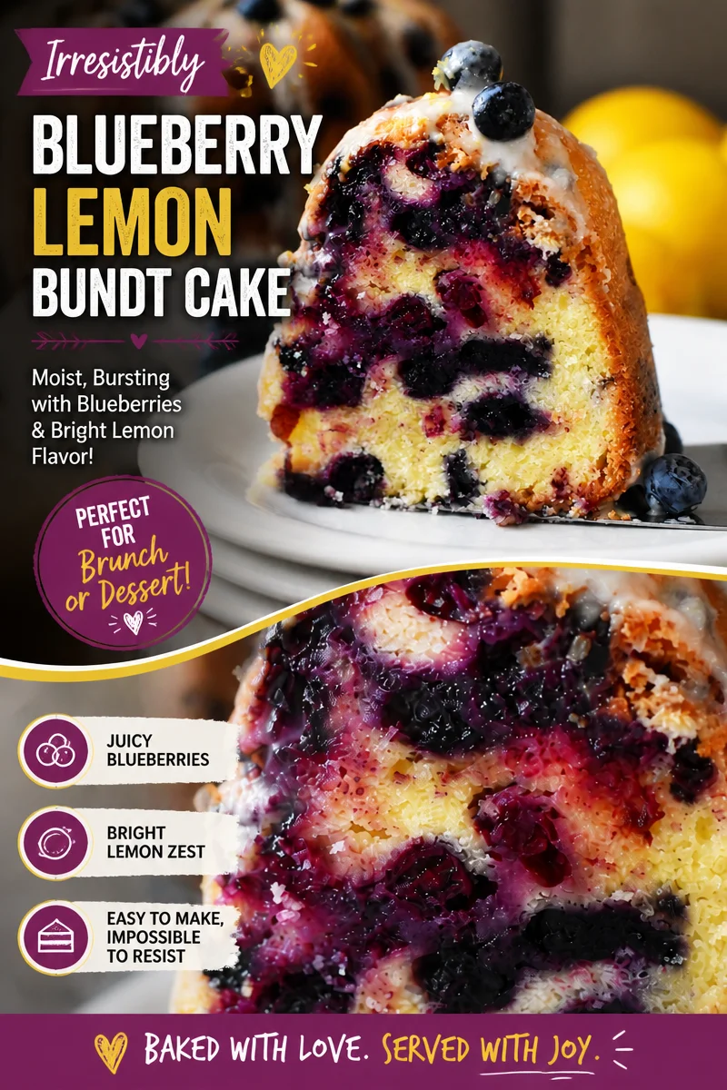 Lemon Blueberry Bundt Cake