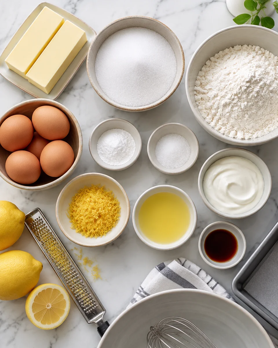 Lemon Pound Cake Recipe