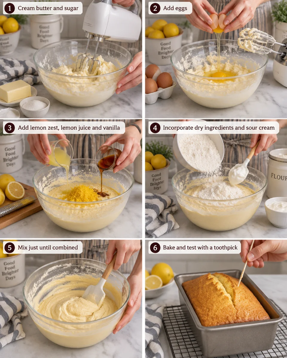 Lemon Pound Cake Recipe
