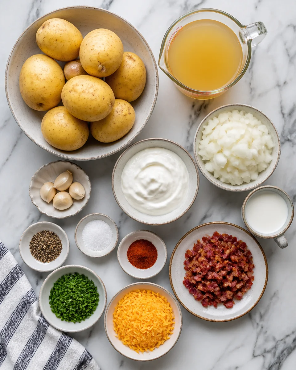 Loaded Baked Potato Soup (Lighter Version)