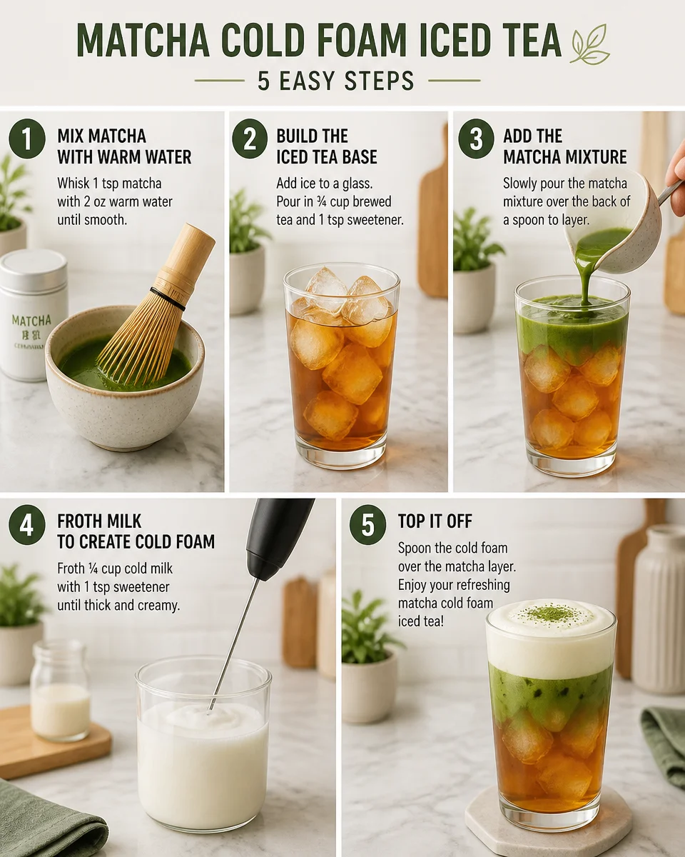 Matcha Cold Foam Iced Tea