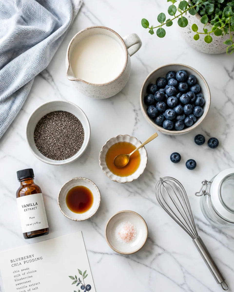 No-Bake Blueberry Chia Pudding
