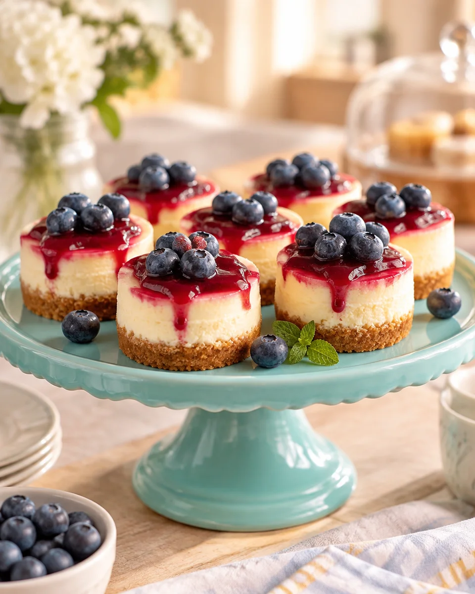 no bake mini cheesecake