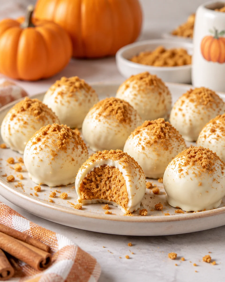 No-Bake Pumpkin Cheesecake Balls (Easy Fall Dessert)