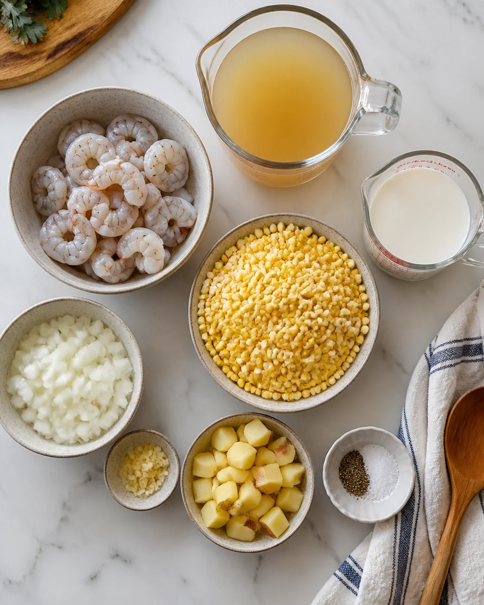 One Pan Shrimp and Corn Chowder