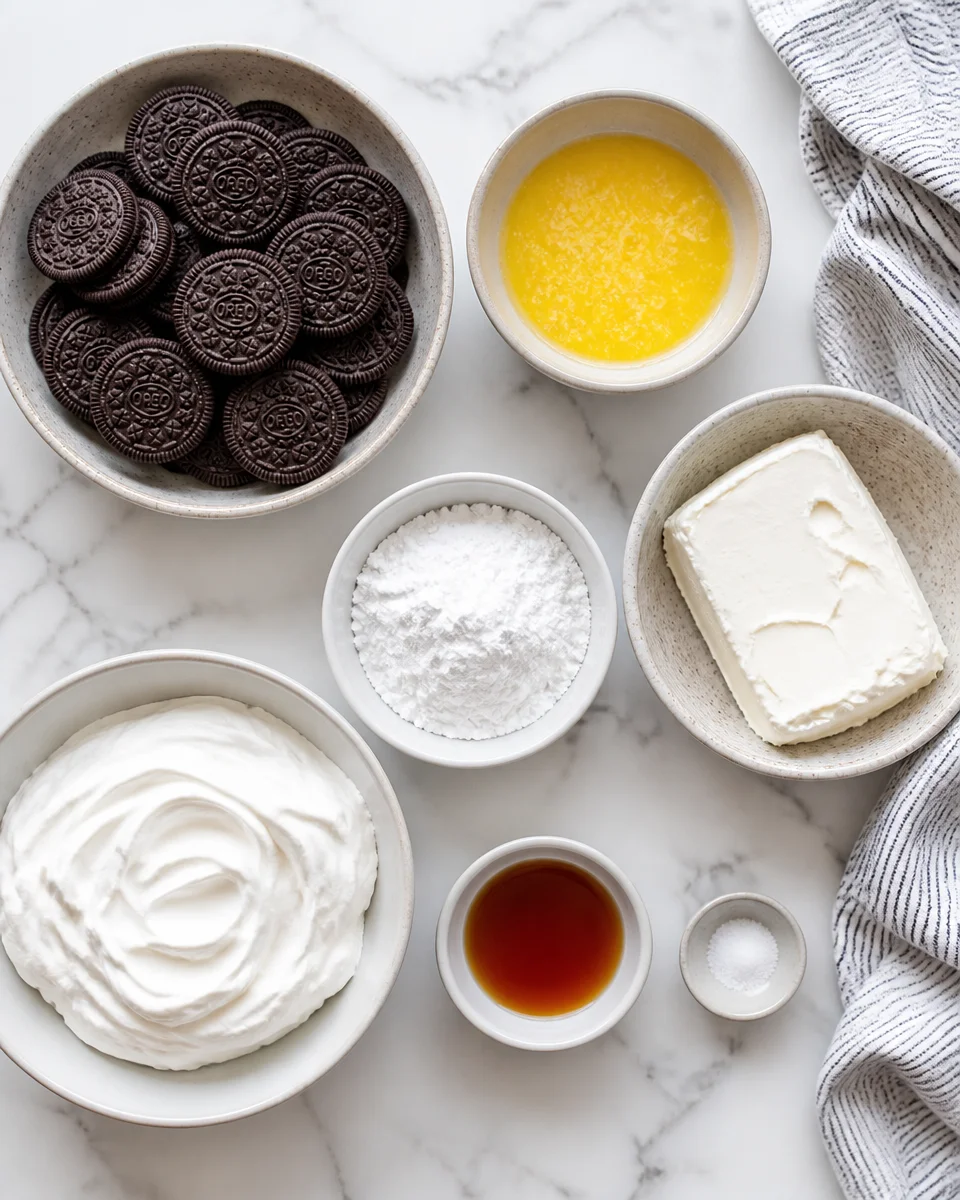 Oreo Fluff Pie (No Bake)