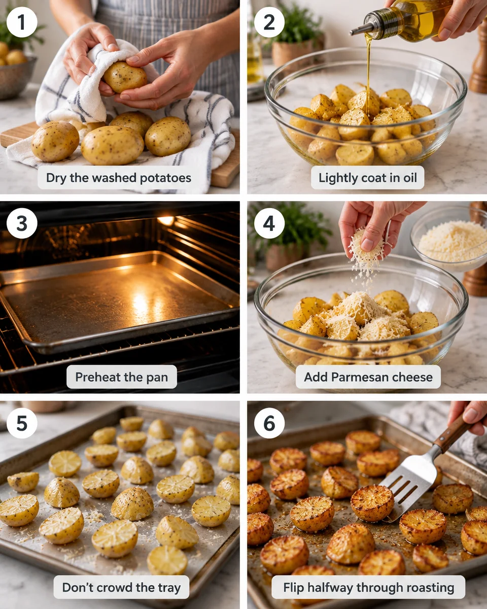 Parmesan Herb Crusted Roasted Potatoes